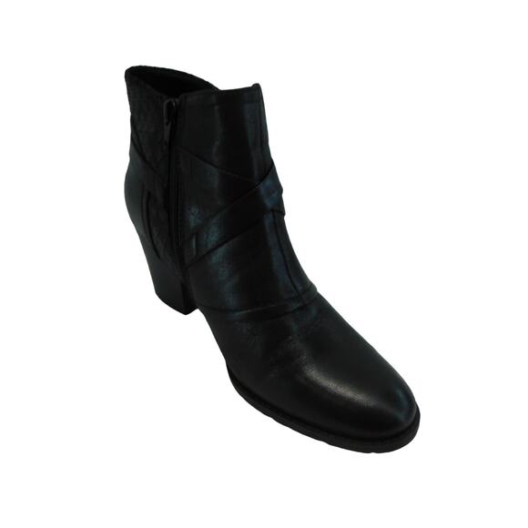 Naturalizer Shoe Madalynn Gore Buckle Black Women's Boots Size 8.5 New - Picture 1 of 9